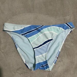 Hollister Blue and White Bikini Bottom